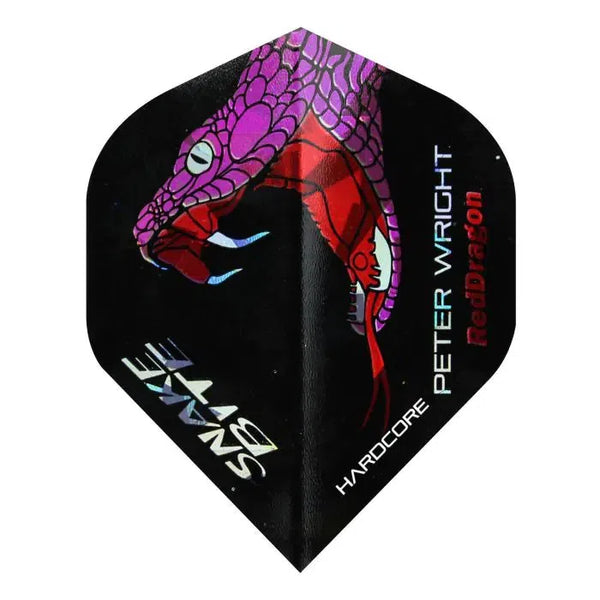 Red Dragon Hardcore Peter Wright Snakebite Holographic Flights-1-Premier Darts