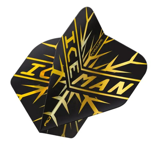 Red Dragon Hardcore Premium Gerwyn Price Gold Snowflake Flights-1-Premier Darts