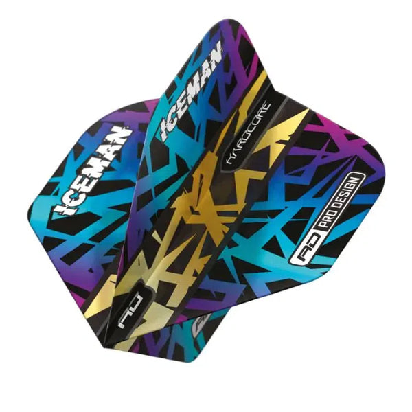 Red Dragon Hardcore Premium Gerwyn Price Rainbow & Gold Flights-1-Premier Darts