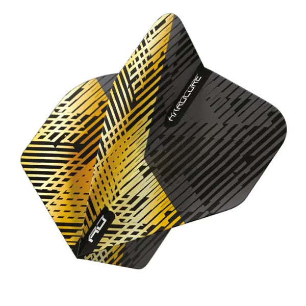 Red Dragon Hardcore Premium Gold & Black Fleck Flights-1-Premier Darts