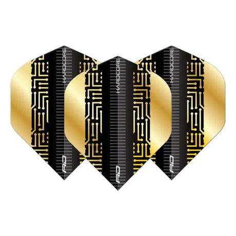 Red Dragon Hardcore Premium Gold and Black Maze Flights