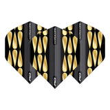 Red Dragon Hardcore Premium Gold and Black Teardrop Flights