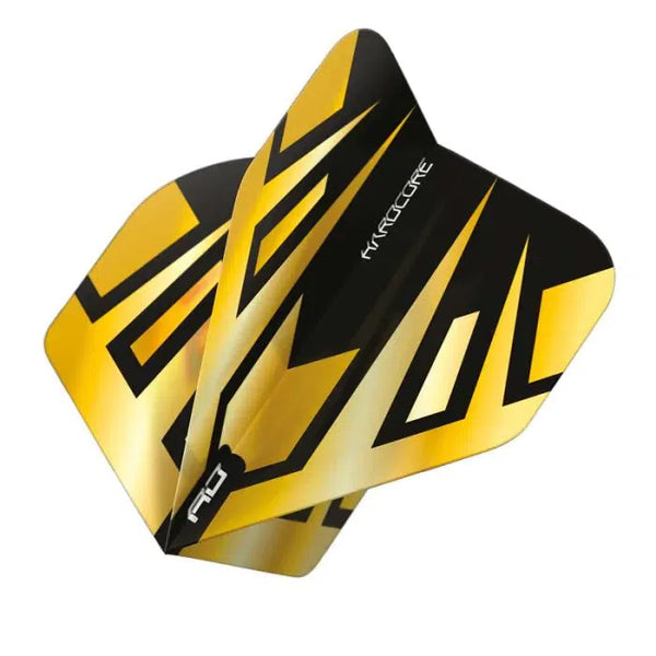 Red Dragon Hardcore Premium Gold & Black Tribal Flights-1-Premier Darts