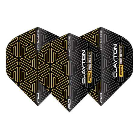 Red Dragon Hardcore Premium Jonny Clayton Gold & Black Flights