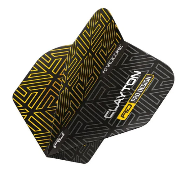 Red Dragon Hardcore Premium Jonny Clayton Gold & Black Flights-1-Premier Darts