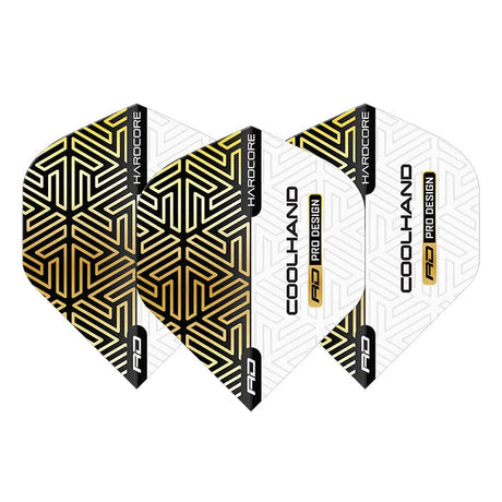 Red Dragon Hardcore Premium Luke Humphries Gold & White Standard Flights