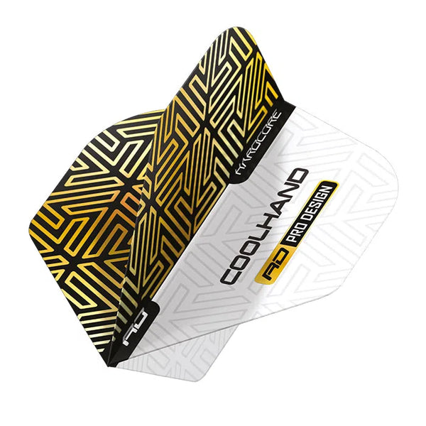 Red Dragon Hardcore Premium Luke Humphries Gold & White Standard Flights-1-Premier Darts