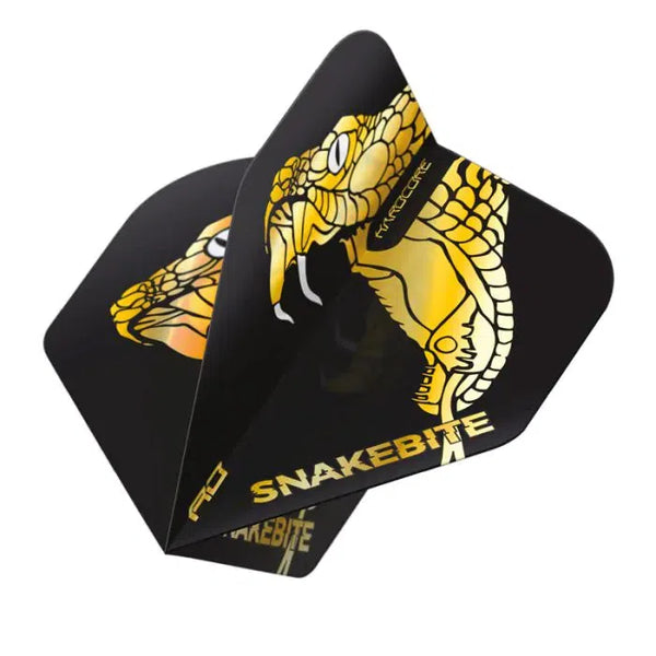 Red Dragon Hardcore Premium Snakebite Gold Snake Flights-1-Premier Darts
