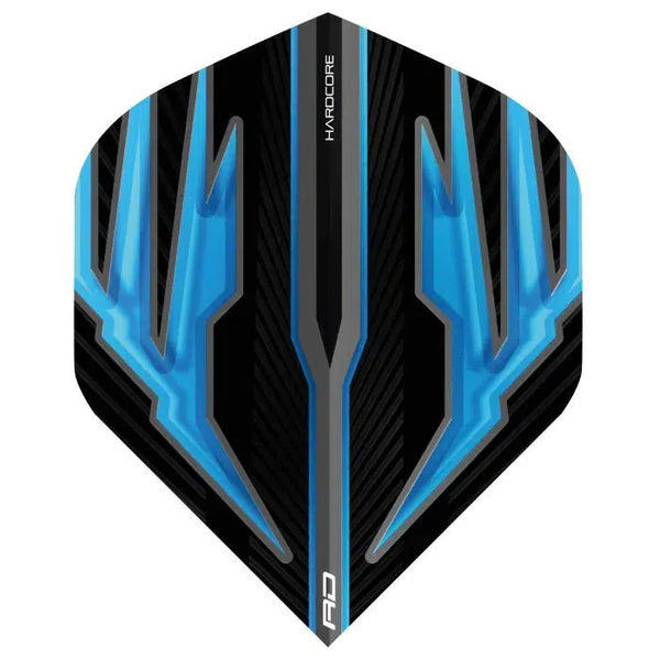 Red Dragon Hardcore Radical Black & Blue Standard Flights-1-Premier Darts