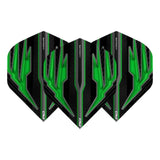 Red Dragon Hardcore Radical Black and Green Standard Flights