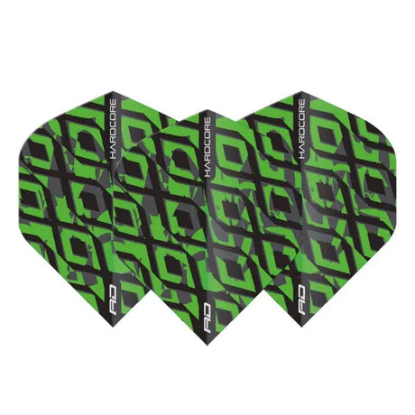 Red Dragon Hardcore Radical Black & Green Standard Flights