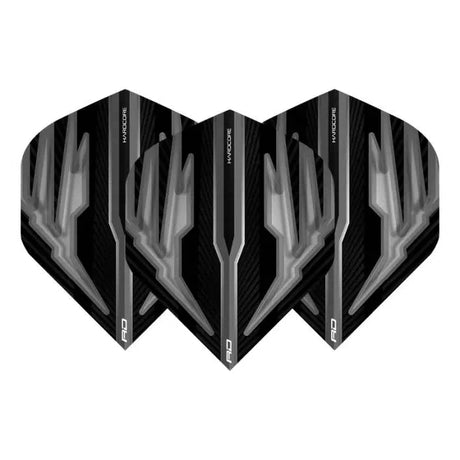 Red Dragon Hardcore Radical Black and Grey Standard Flights