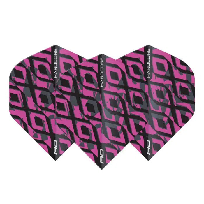 Red Dragon Hardcore Radical Black & Pink Standard Flights
