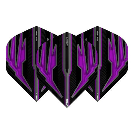 Red Dragon Hardcore Radical Black & Purple Standard Flights