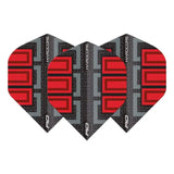 Red Dragon Hardcore Radical Black & Red Blocks Standard Flights