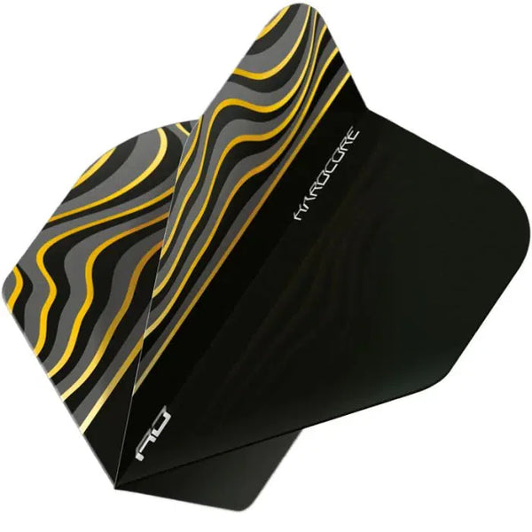 Red Dragon Hardcore Radical Black Wave Standard Flights-1-Premier Darts