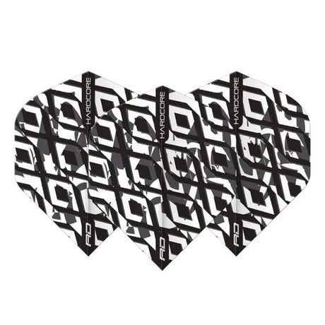 Red Dragon Hardcore Radical Black and White Standard Flights