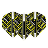 Red Dragon Hardcore Radical Black & Yellow Flights