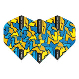 Red Dragon Hardcore Radical Blue Crackle Standard Flights