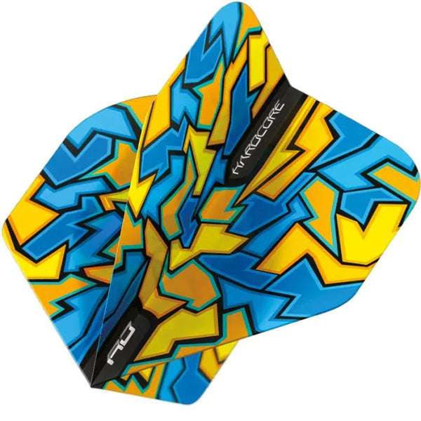 Red Dragon Hardcore Radical Blue Crackle Standard Flights-1-Premier Darts