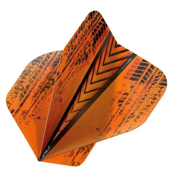 Red Dragon Hardcore Radical Orange Standard Flights-1-Premier Darts