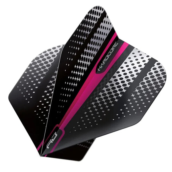 Red Dragon Hardcore Radical Pink Flash Standard Flights-1-Premier Darts