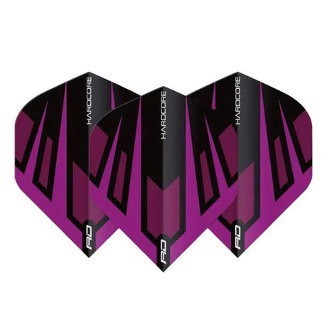 Red Dragon Hardcore Radical Purple and Black Fan Standard Flights