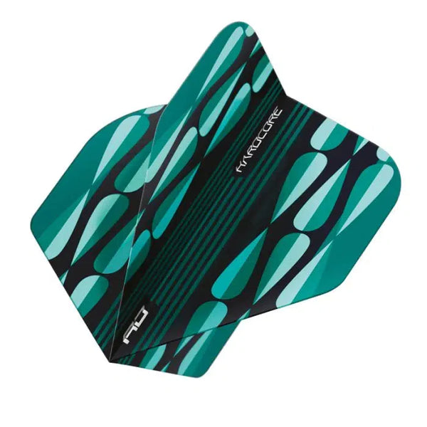Red Dragon Hardcore Radical Turquoise Teardrop Standard Flights-1-Premier Darts