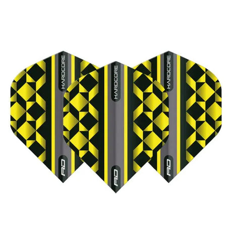 Red Dragon Hardcore Radical Yellow and Black Geometric Standard Flights