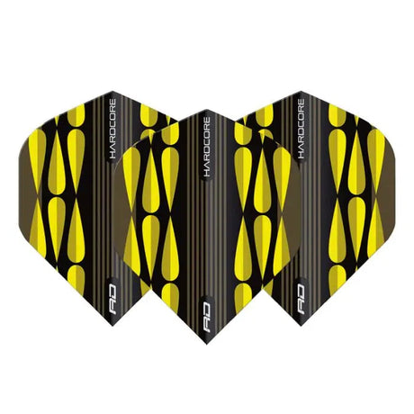 Red Dragon Hardcore Radical Yellow Teardrop Standard Flights