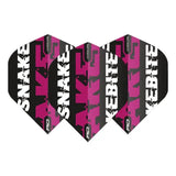 Red Dragon Hardcore Snakebite Black & Purple Flights