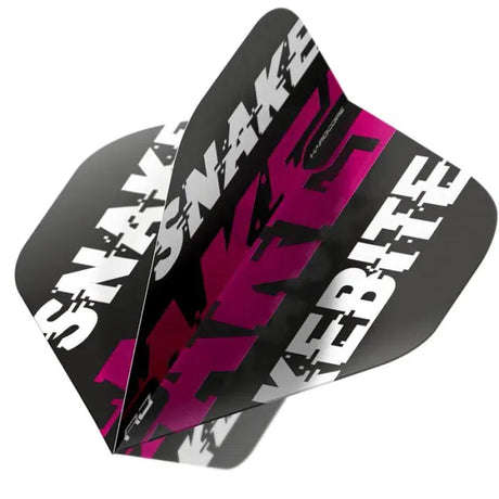 Red Dragon Hardcore Snakebite Black & Purple Flights