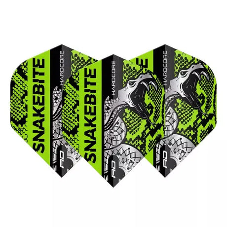 Red Dragon Hardcore Snakebite Coiled Snake Green Flights