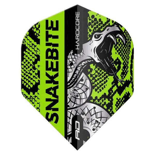 Red Dragon Hardcore Snakebite Coiled Snake Green Flights-1-Premier Darts