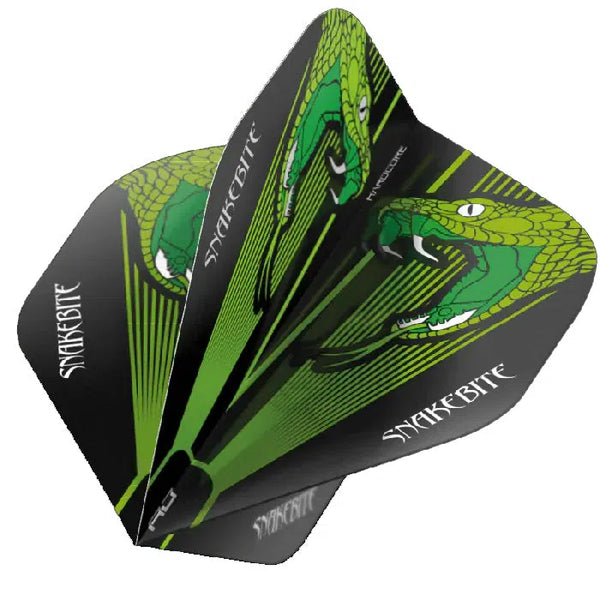 Red Dragon Hardcore Snakebite Green Snake Flights-1-Premier Darts