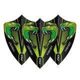 Red Dragon Hardcore Snakebite Green Transparent Freestyle Flights