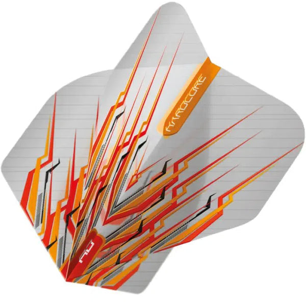 Red Dragon Hardcore Snakebite Orange Mohawk Flights-1-Premier Darts