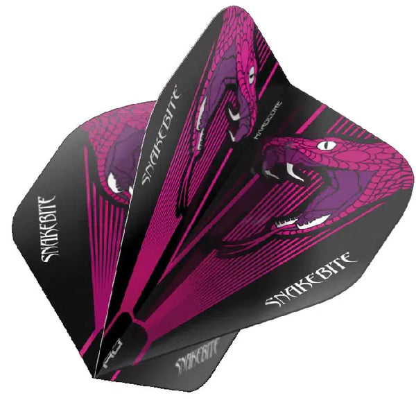 Red Dragon Hardcore Snakebite Pink Snake Flights-1-Premier Darts
