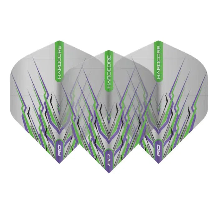 Red Dragon Hardcore Snakebite Purple & Green Mohawk Flights