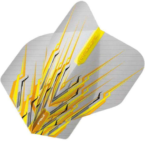 Red Dragon Hardcore Snakebite Yellow Mohawk Flights-1-Premier Darts
