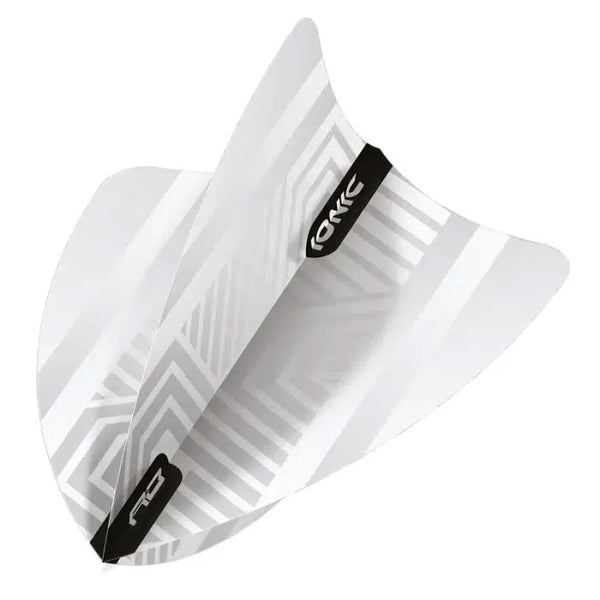 Red Dragon Hardcore White Freestyle Dart Flights-1-Premier Darts