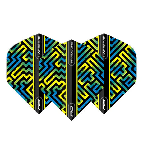Red Dragon Hardcore XT Blue, Green & Yellow Flights