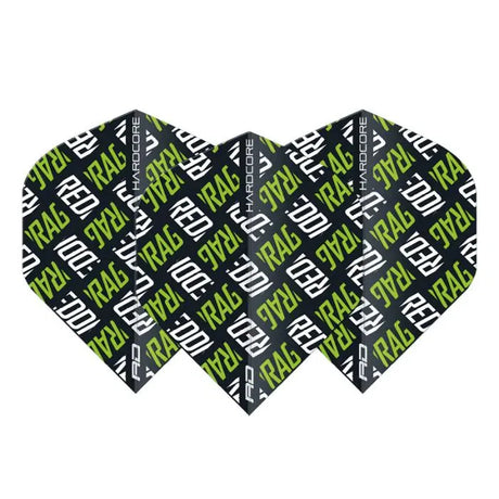 Red Dragon Hardcore XT Green and White Red Dragon Logo Flights