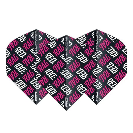 Red Dragon Hardcore XT Pink and White Red Dragon Logo Flights