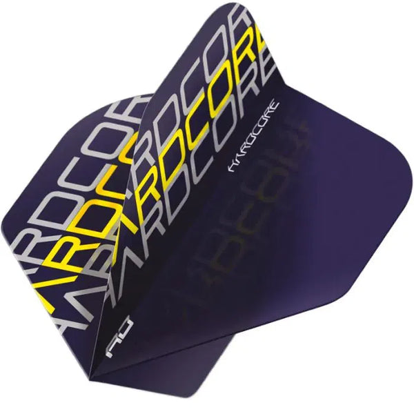 Red Dragon Hardcore XT Radical Yellow Triple Flights-1-Premier Darts