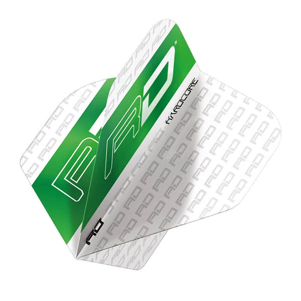 Red Dragon Hardcore XT White & Green RD Flights-1-Premier Darts