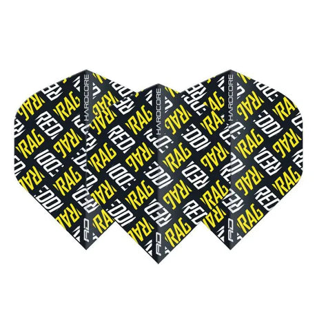 Red Dragon Hardcore XT Yellow and White Red Dragon Logo Flights