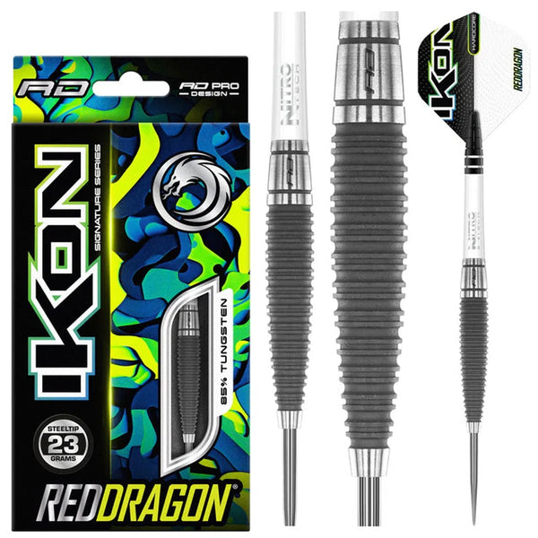 Red Dragon Ikon 1.1 85% Tungsten Steel Tip Darts-1-23 GRAM-Premier Darts