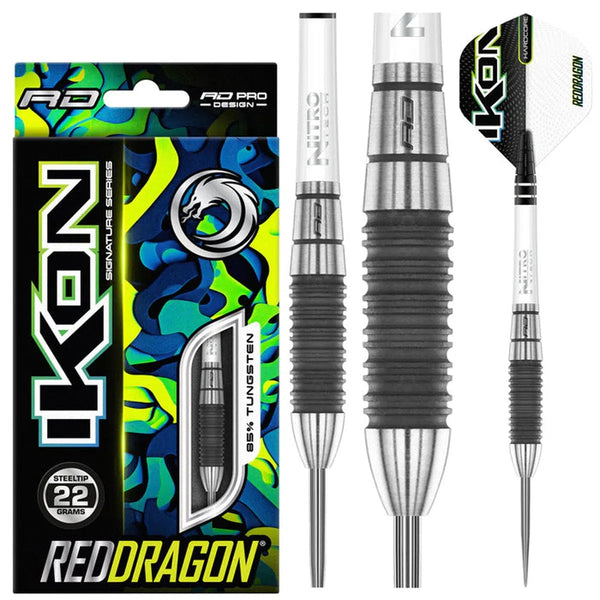 Red Dragon Ikon 1.2 85% Tungsten Steel Tip Darts-1-22 GRAM-Premier Darts