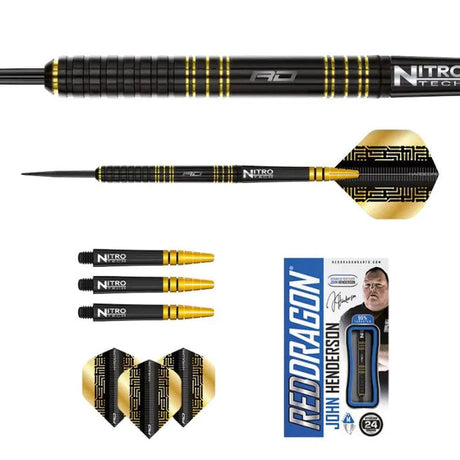 Red Dragon John Henderson SE 90% Tungsten Steel Tip Darts